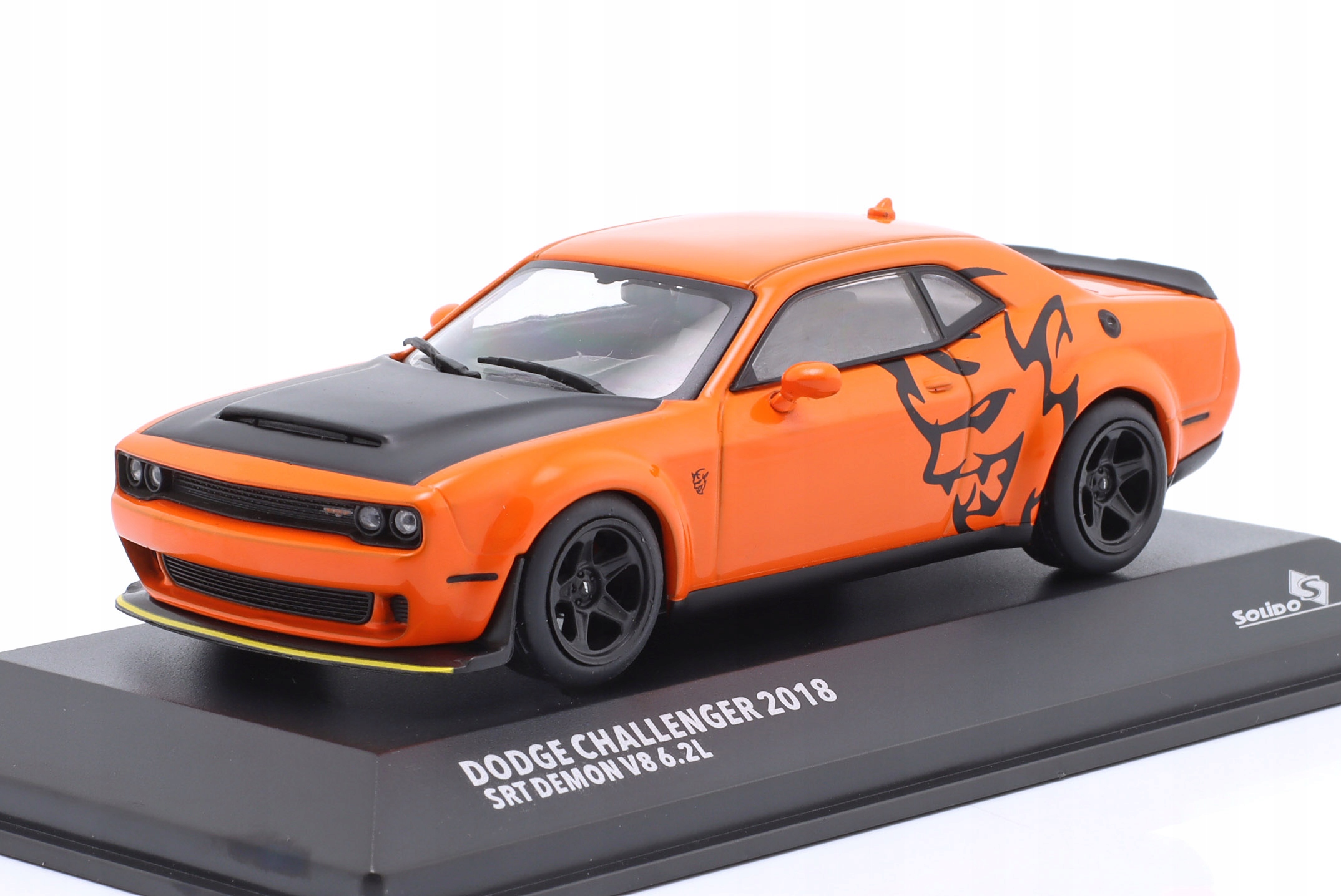 Model Dodge Challenger Srt Demon V8 6.2L 2018 Orange Solido 1:43 S4310306