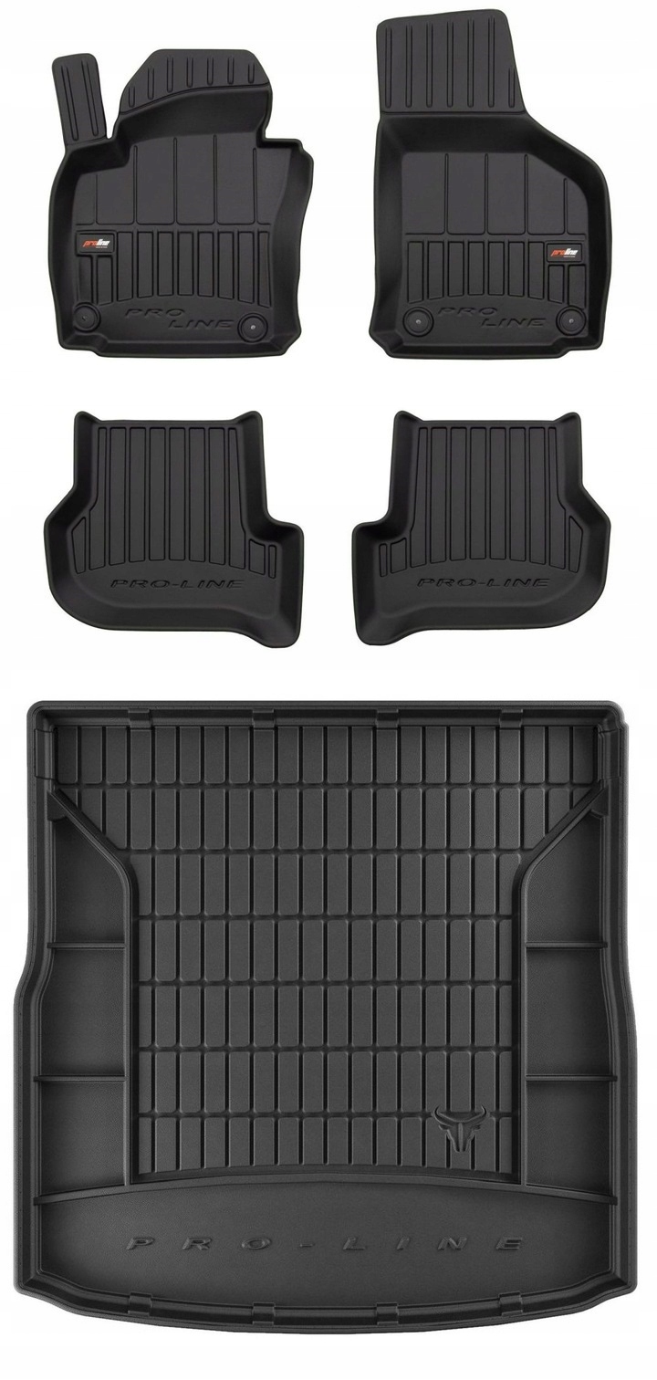 Set 3D gumové rohože Vw Golf 6 Kombi 2008-2012