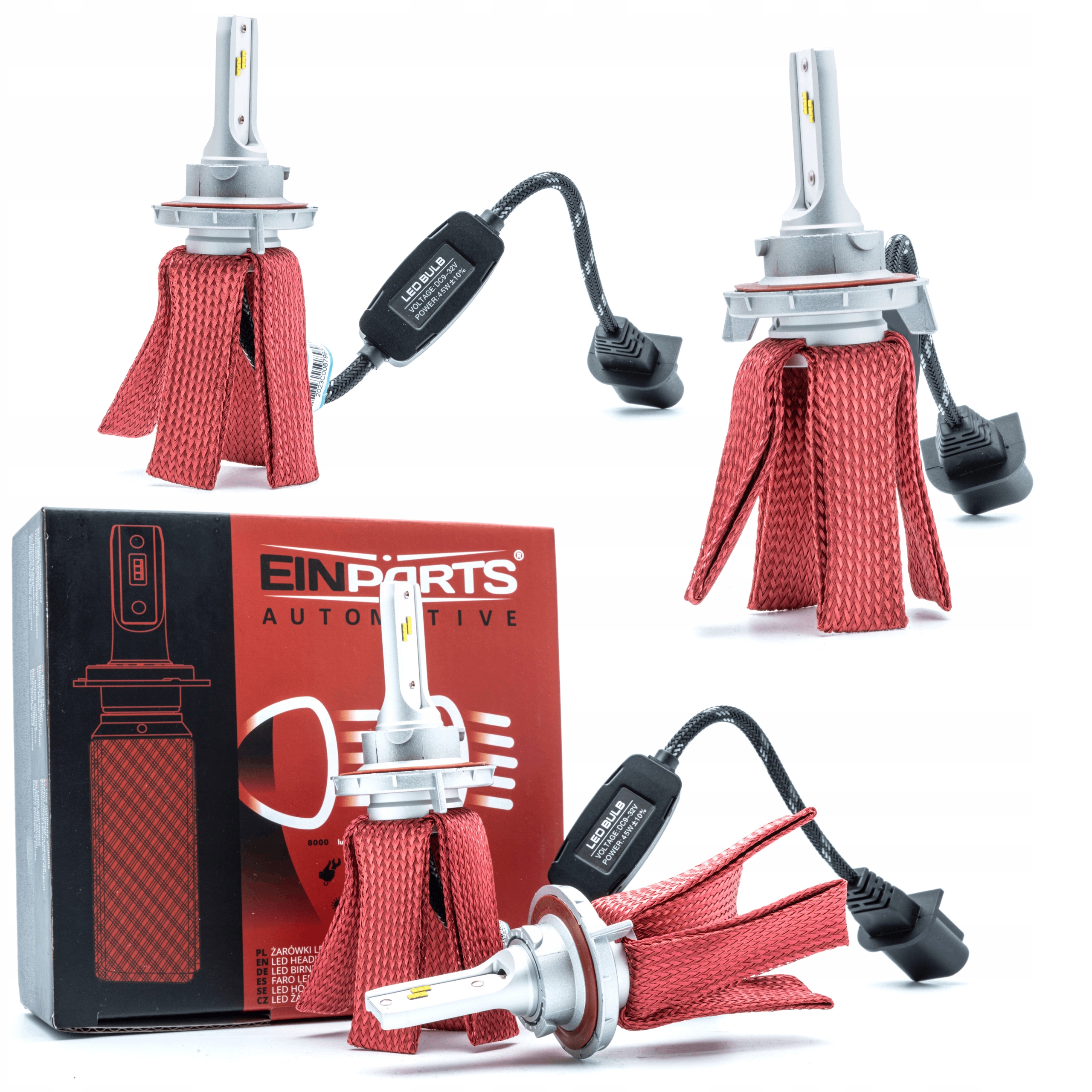 Led H13 Žiarovky Octopus 4300K 12/24V Can Bus Smd