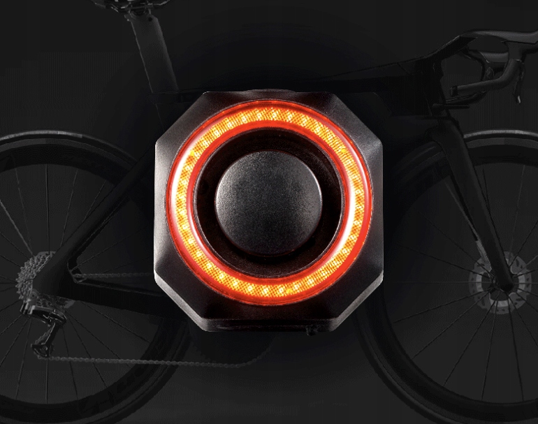 ALARM ROWEROWY ANTYKRADZIEŻOWY + LAMPA TYLNA LAMPKA ROWEROWA DZWONEK PILOT Źródło światła dioda LED