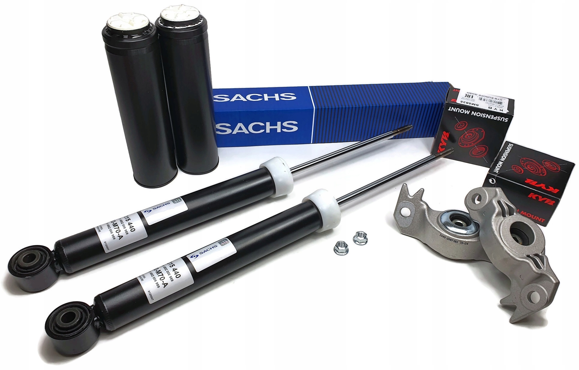 AMORTYZATORY TYŁ SACHS INSIGNIA + OSŁONY MOCOWANIA Strona zabudowy tył