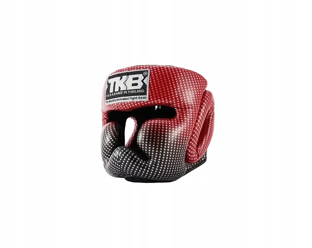 boxerská helma top king star M Červená