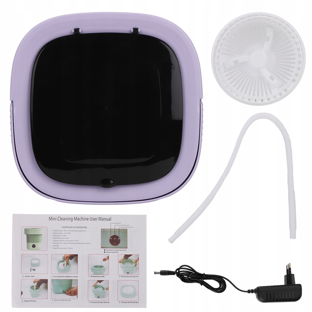 PRALKA PRZENOŚNA MINI SKŁADANA PRALKO-SUSZARKA OSZCZĘDNOŚĆ MIEJSCA 11L Funkcje pralki pranie ekspresowe