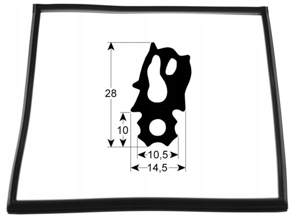 RATIONAL 20.00.394P uszczelka drzwi 2733 SCC/CM