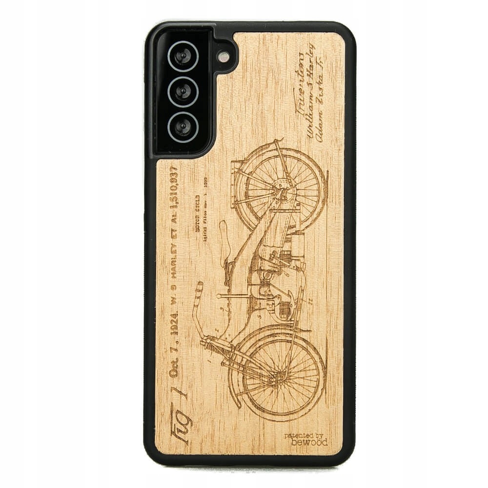 Drewniane Etui na Samsung Galaxy S21 Fe Harley Patent Aniegre