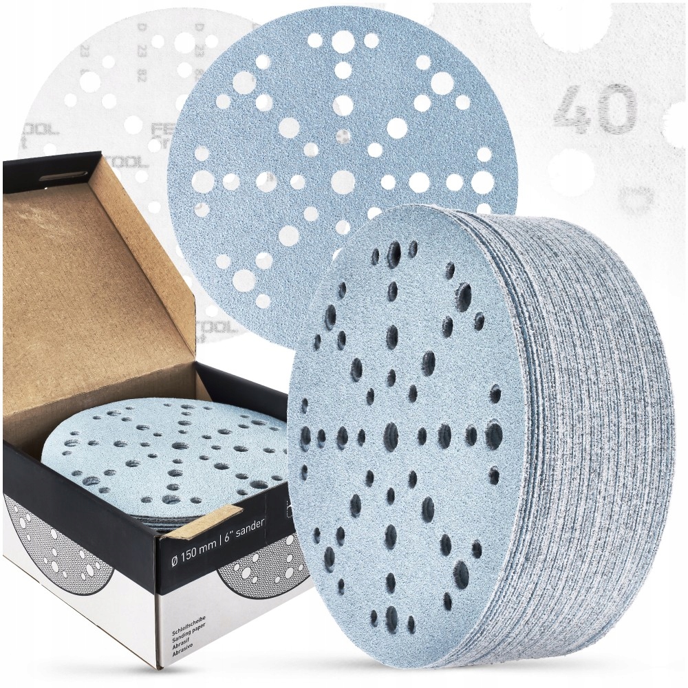 50 x Disk Disky Brúsny papier Festool Repík Brúsky 150 mm P40