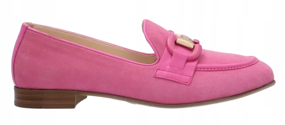 Venezia Dámské Mokasíny Z Přírodní Kůže, Růžové, Fuchsiové, Velikost 39
