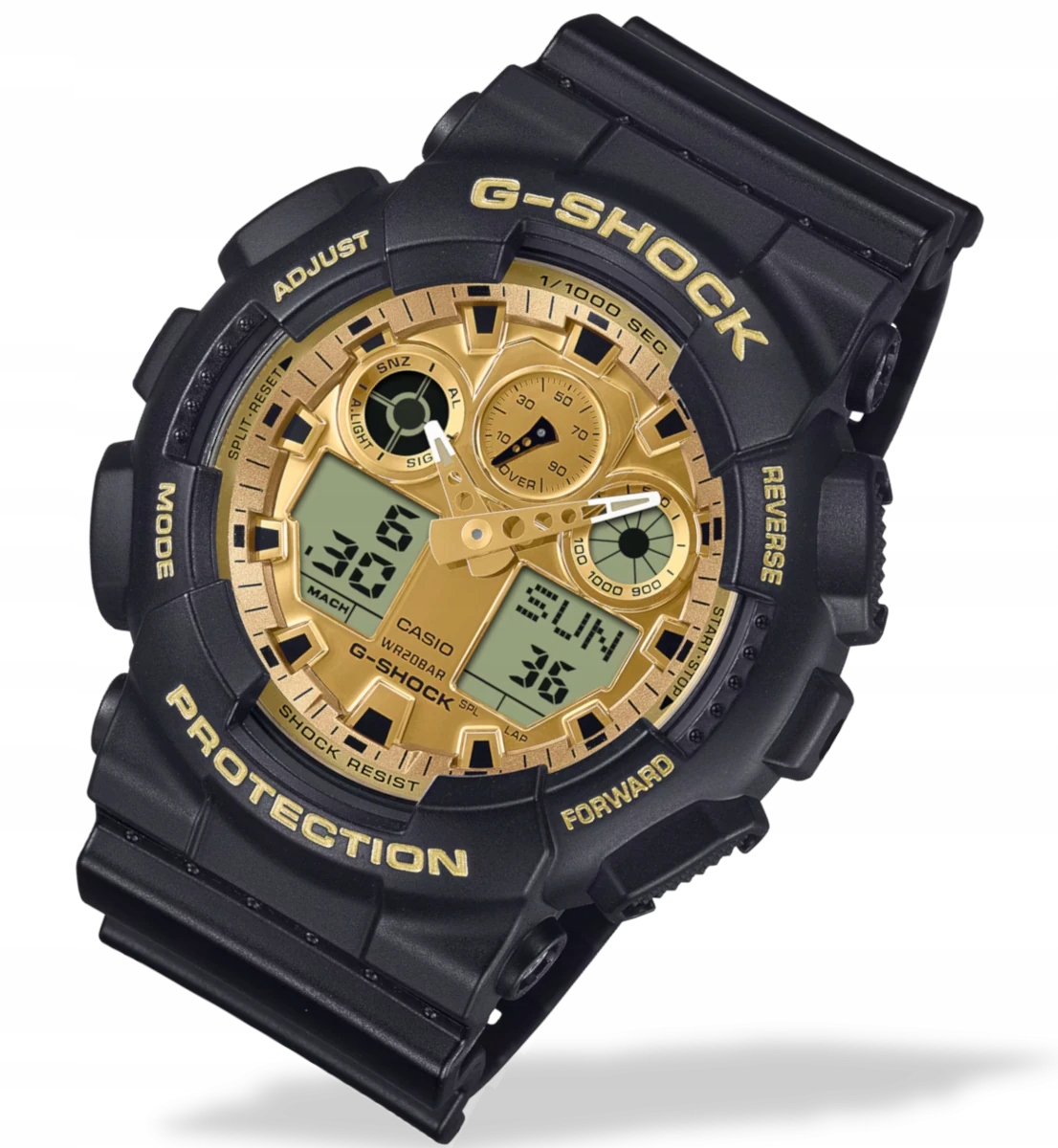 pánské hodinky Casio G-shock GA-100GGB Krabička Gravírování Bonus