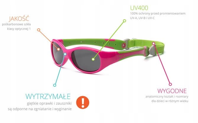 Okulary Przeciwsłoneczne Explorer Hot Pink 0+ Marka Inna marka