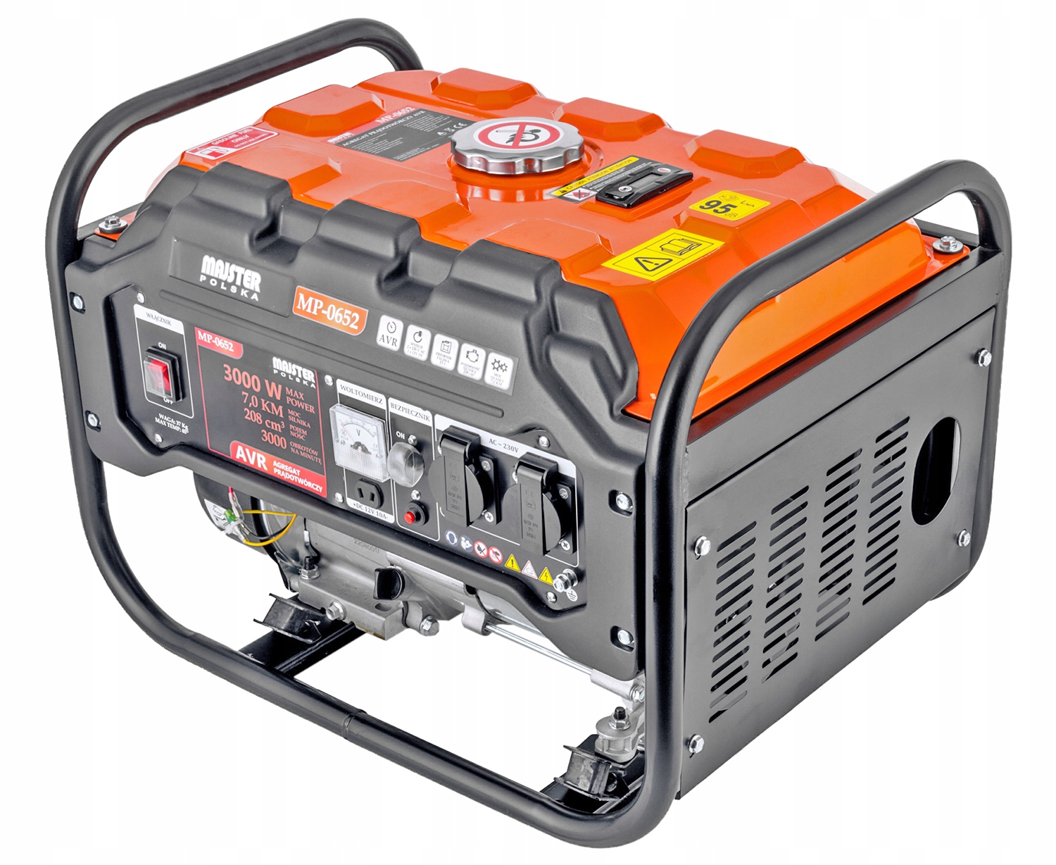 AGREGAT PRĄDOTWÓRCZY Prądu GENERATOR 7KM AVR +2x BRIGGS mp-0652 Majster Model MP0652