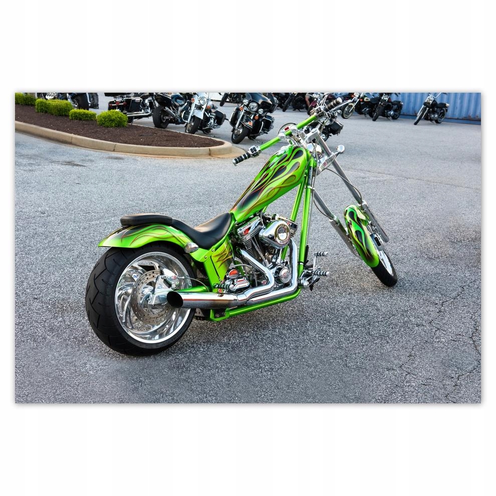 

Plakaty 60x40 Limonkowy chopper Motor