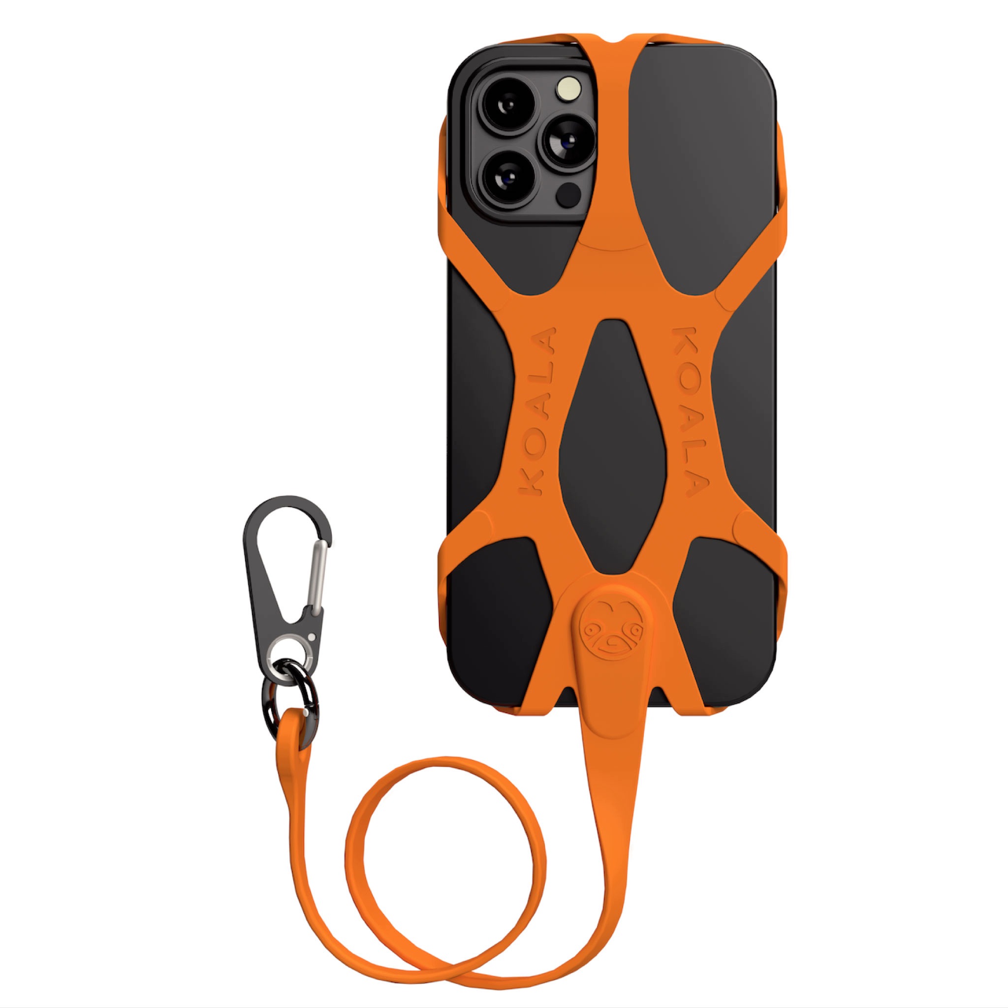 Pevné vodítko na telefon pro koloběžku a skateboard Koala 2.0, oranžové