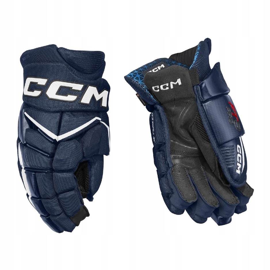 CCM Rukavice CCM Jetspeed FT8 Pro Jr, tmavě modrá-bílá, Junior, 12"