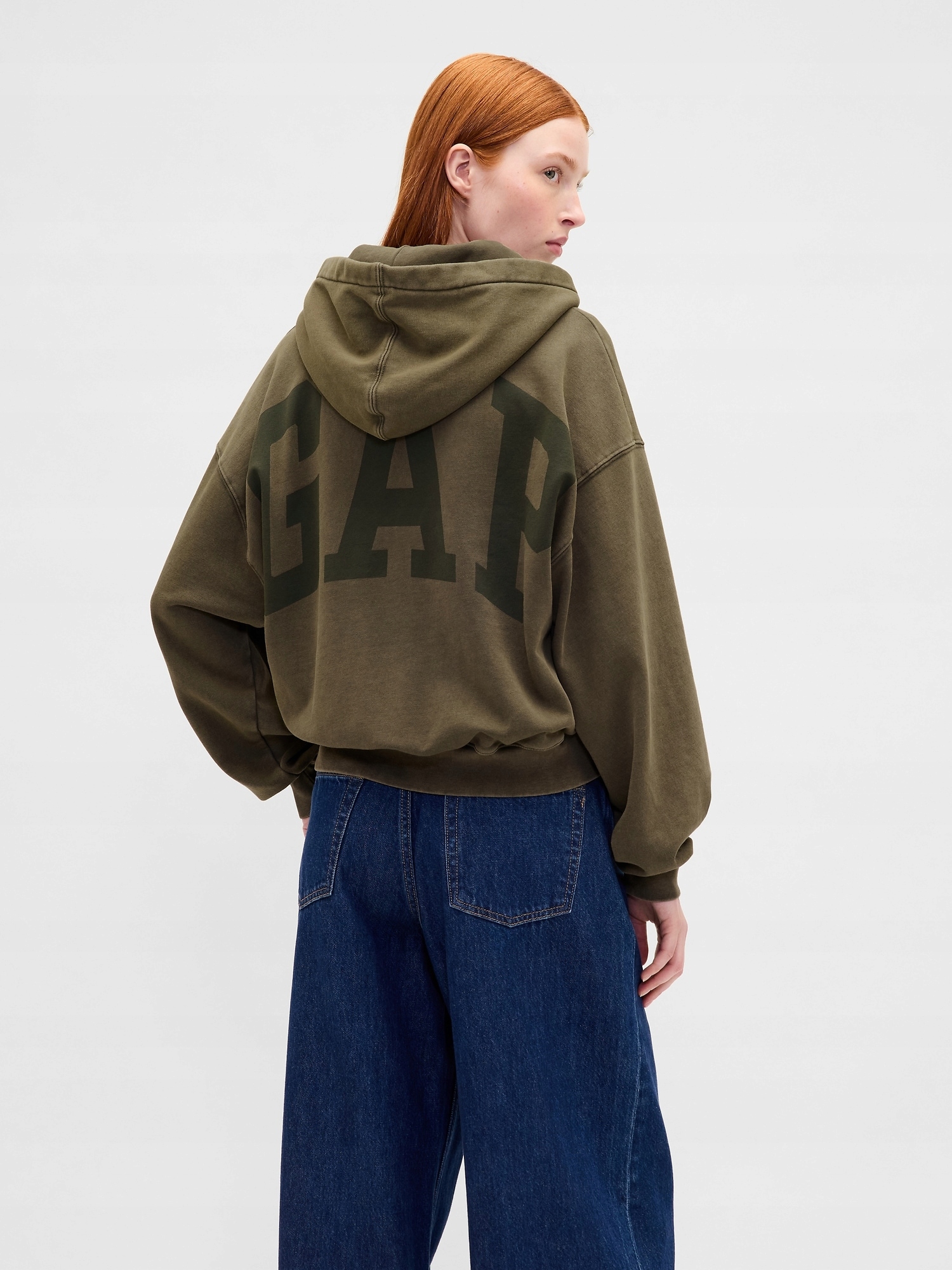 Gap Mikina s kapucí Logo Cropped