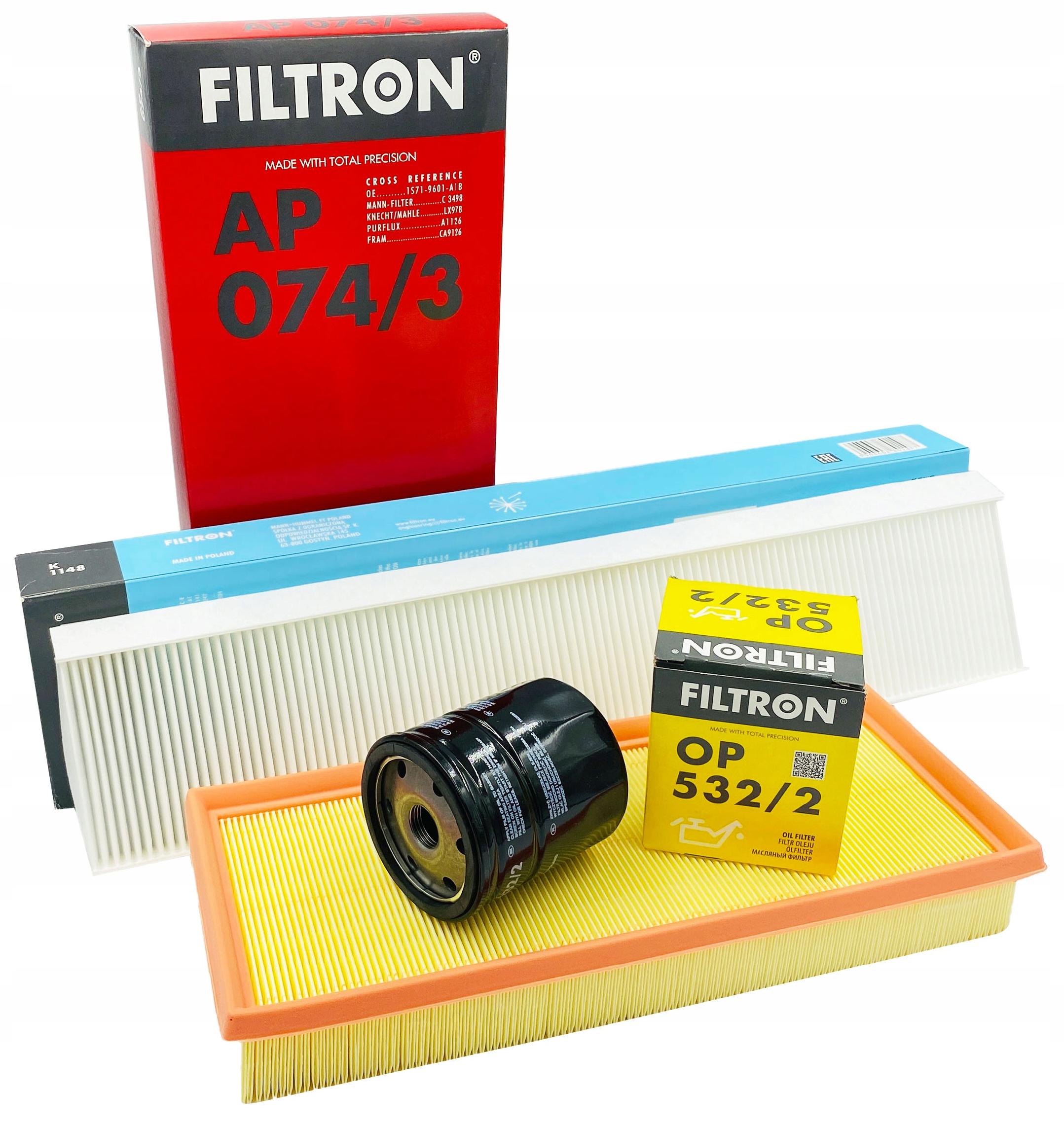 

Filtron Zestaw Filtrów Ford Mondeo MK3 1.8 2.0 16V