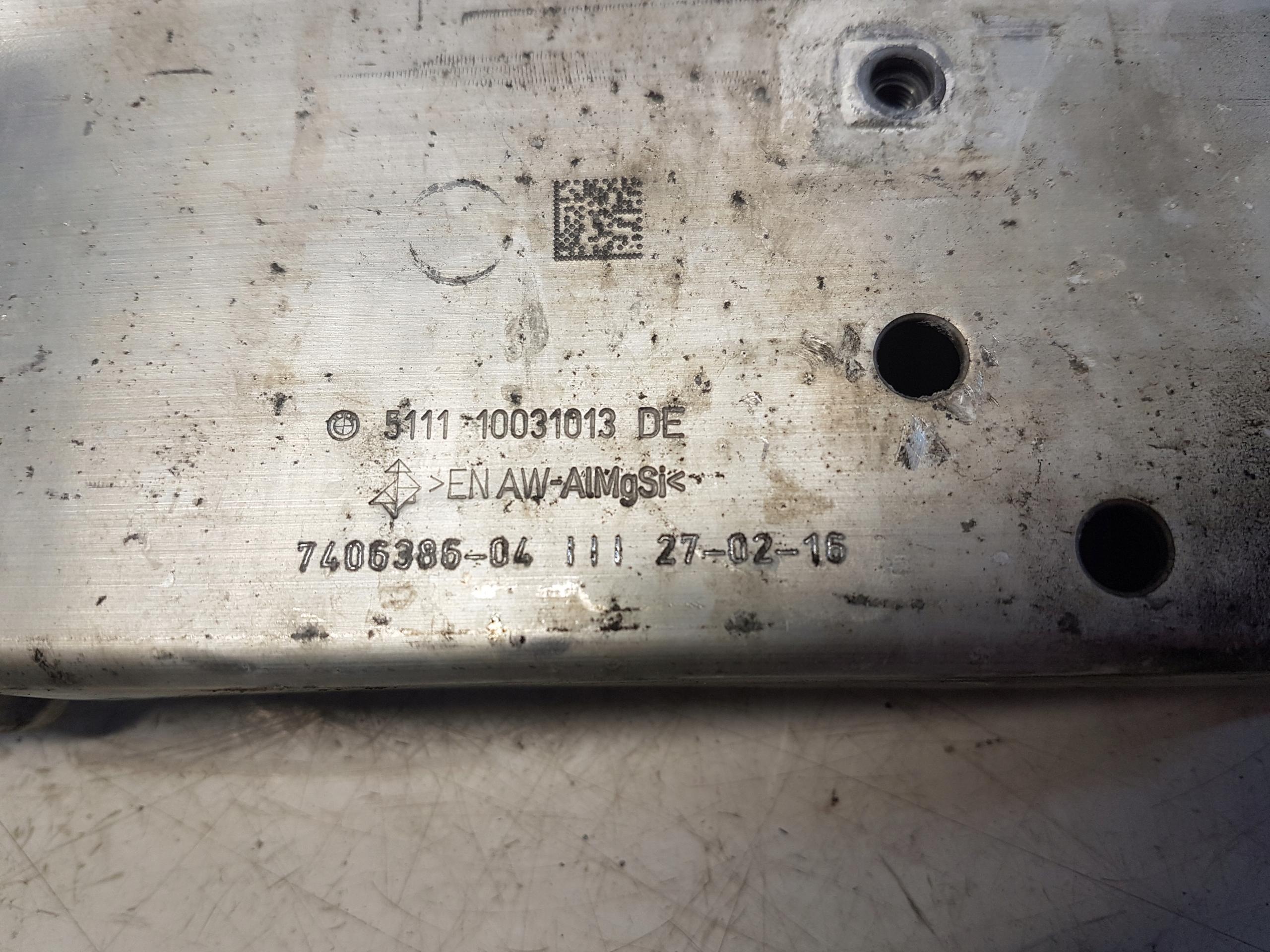 BMW X1 F48 beam tip right front damaged