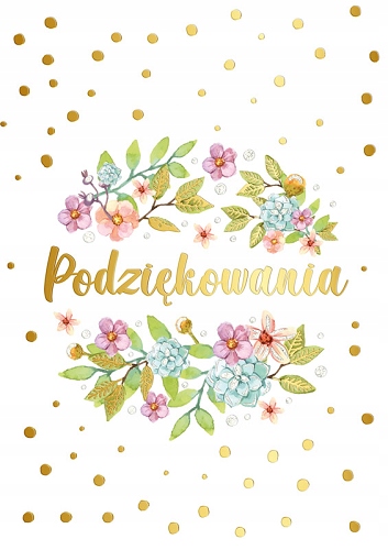 

Kartka Podziękowania z życzeniami PR186