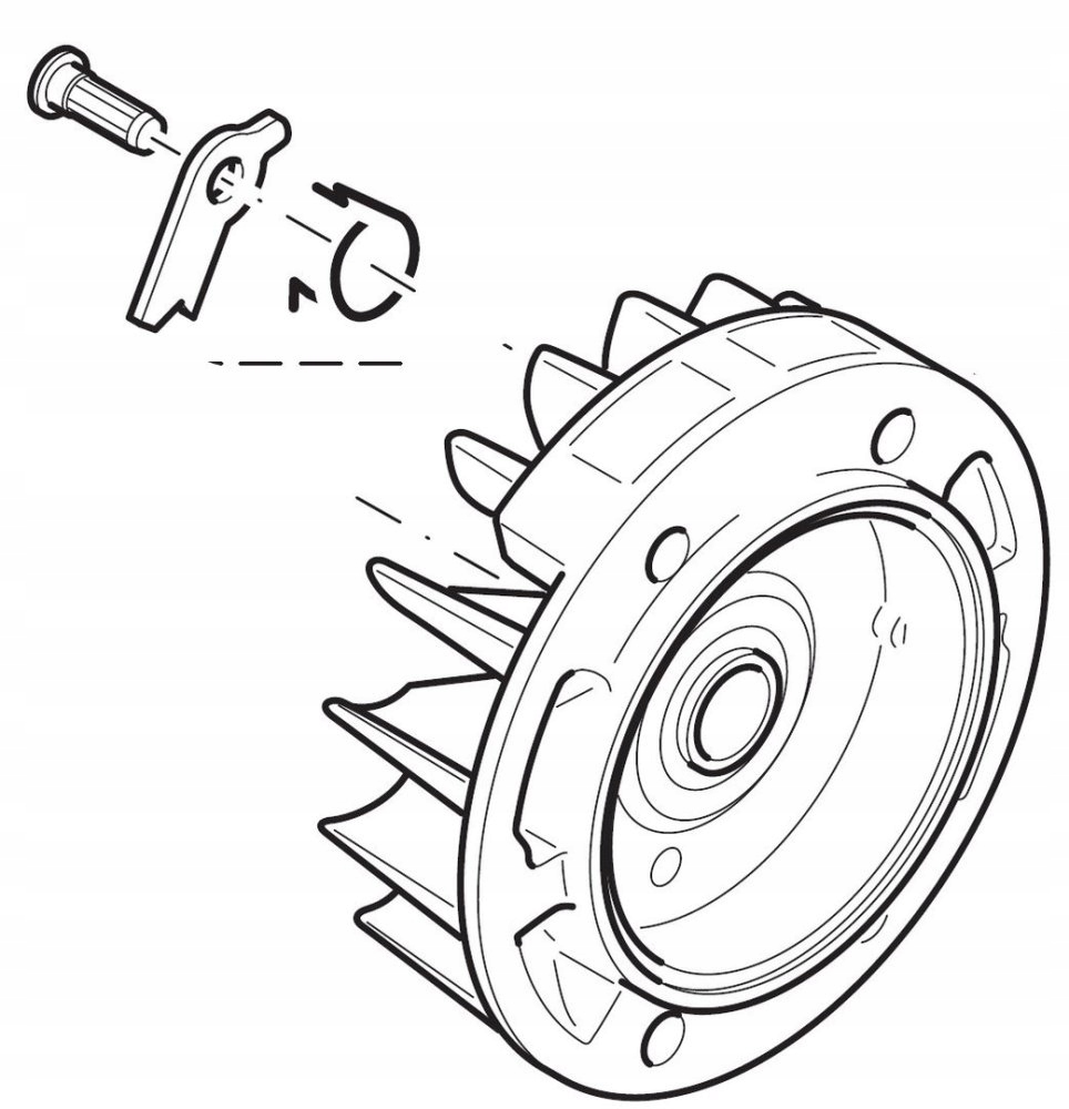 Nd Makita Dolmar Zotrvačník 109, 110i, 111, 115, PS-43, PS-52, DCS430, DC