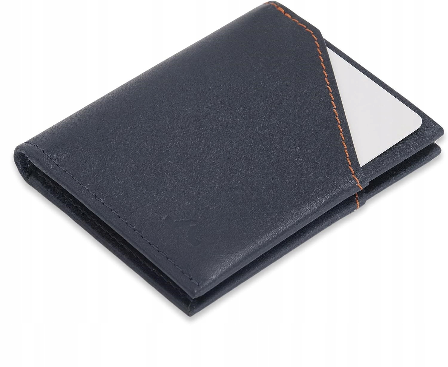 Pánská Peněženka Z Přírodní Kůže Slim Wallet Tmavě Modrá Roik Spain