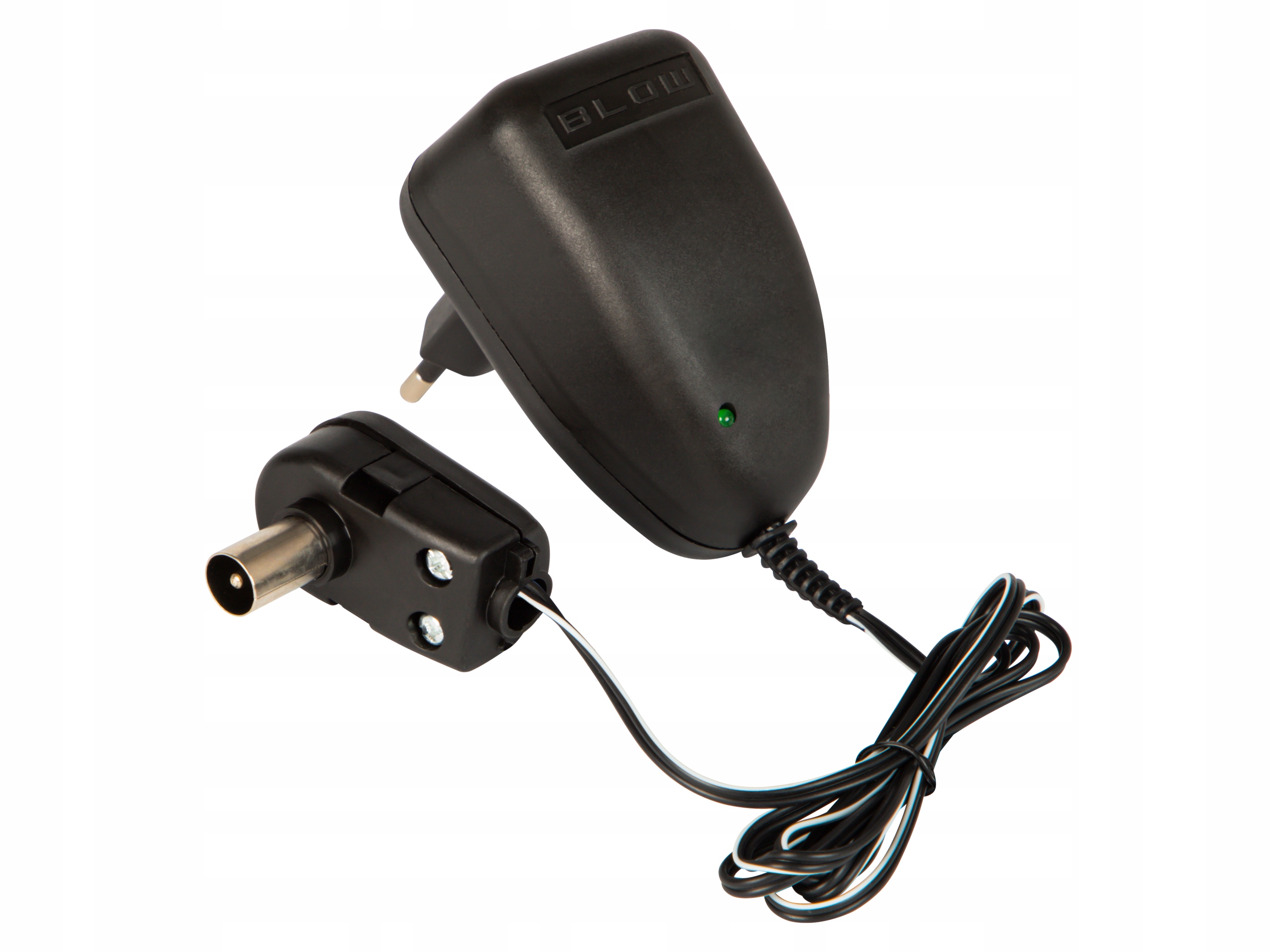 ANTENA TV NAZIEMNEJ SIATKOWA NAZIEMNA WZMACNIACZ ZASILACZ MUX8 DVB-T2 HQ Stan opakowania oryginalne