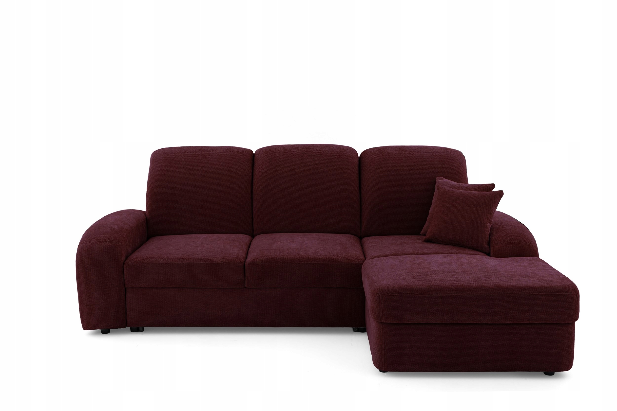 Rohová Sedací Souprava Vibe S Vysoké opěradlo Spaní Kontejner Bordová