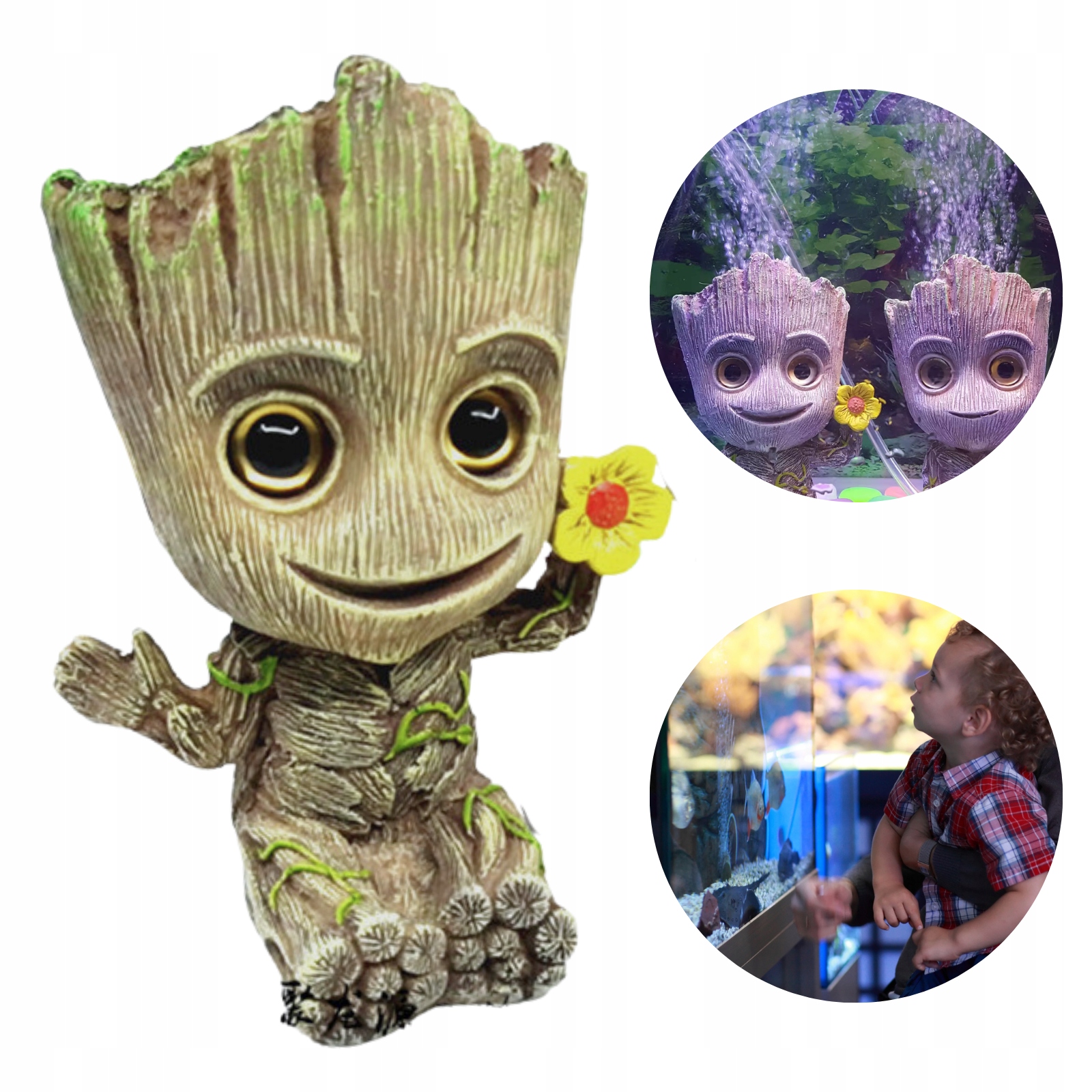 Dekorace do akvária provzdušňovací 12 cm figurka pro děti dekorace pohádka