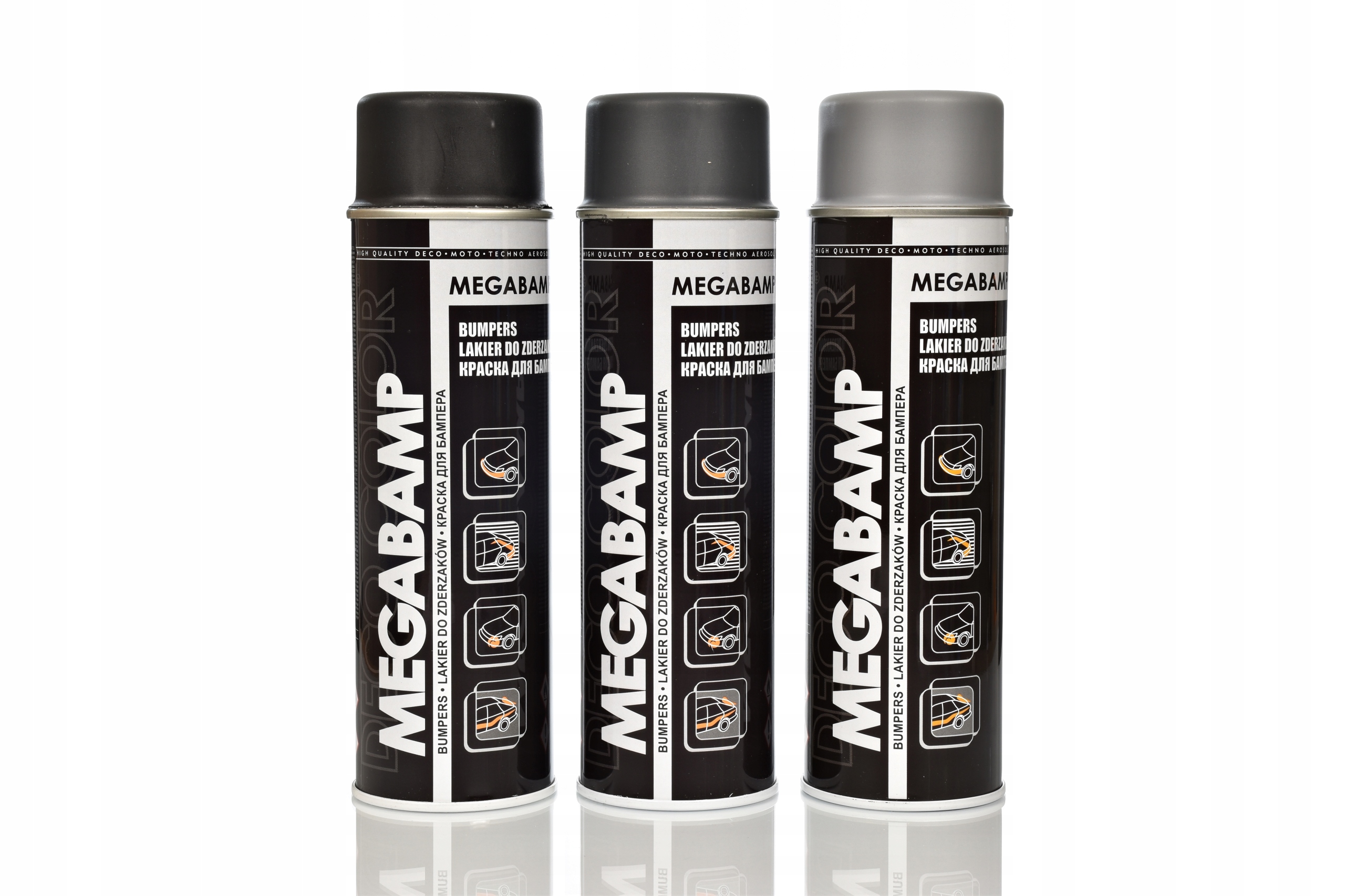 Deco Color MEGABAMP do plastików SZARY MAT RAL7043