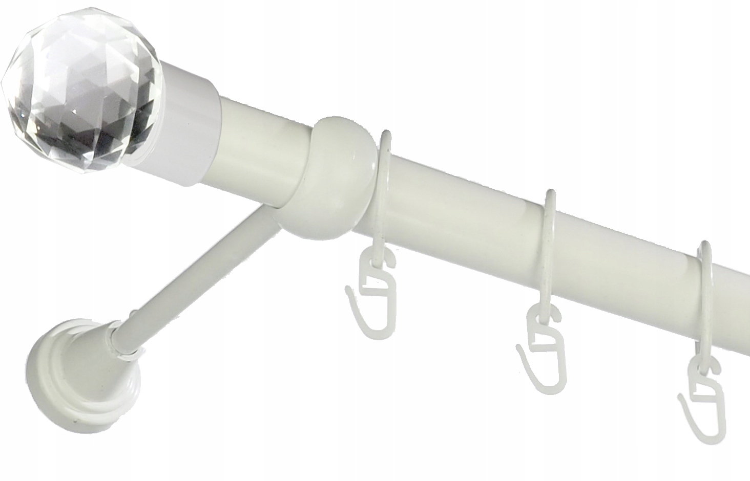 Karnisz metalowy fi 25 pojedyńczy 230 KOLORY WYBÓR Rodzaj karnisza pojedynczy