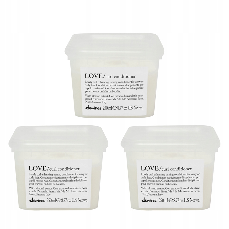 Davines Love Curl Kondicionér Pro Vlnité Vlasy 3X250 ML
