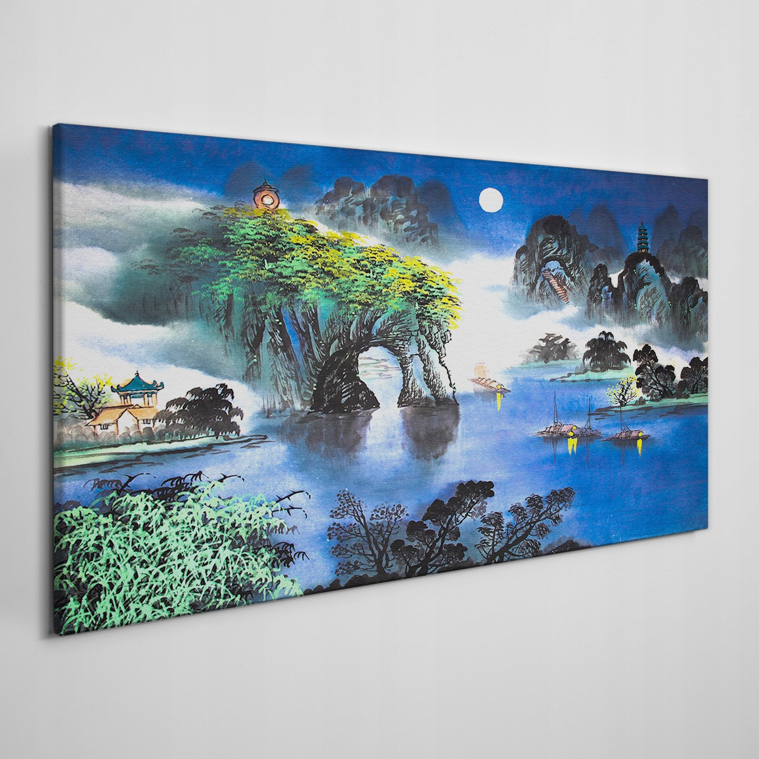 

Foto-obraz na płótnie Łodzie chiński styl 100x50