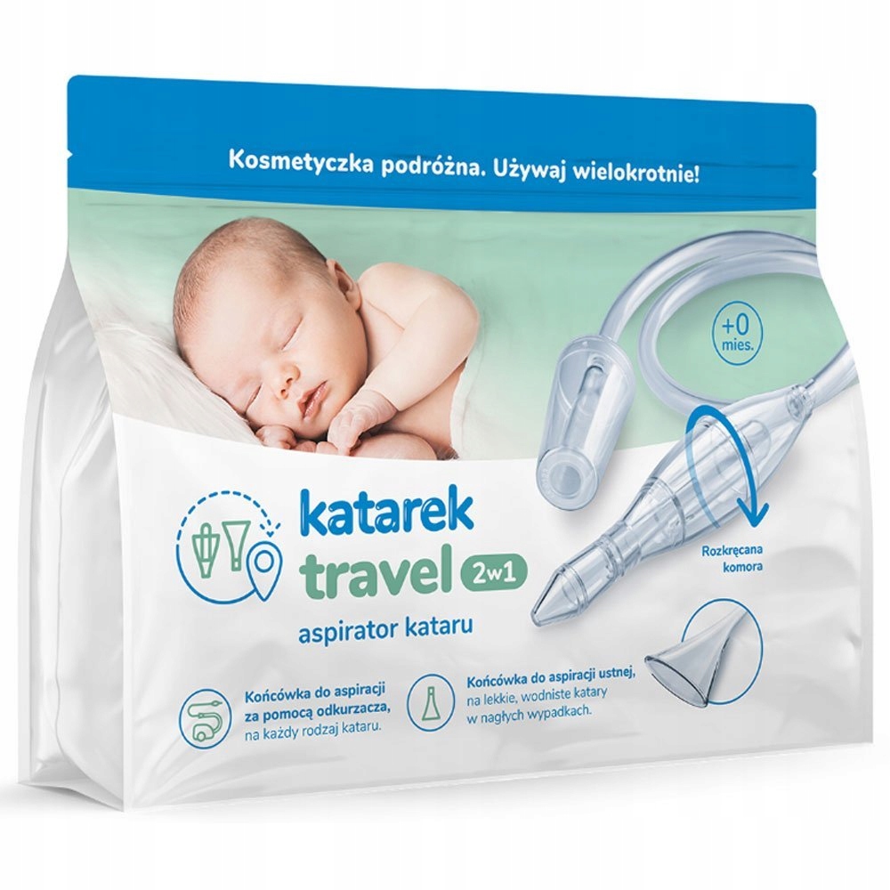 Katarek Travel 2w1 Aspirator do nosa Wyrób medyczny nie