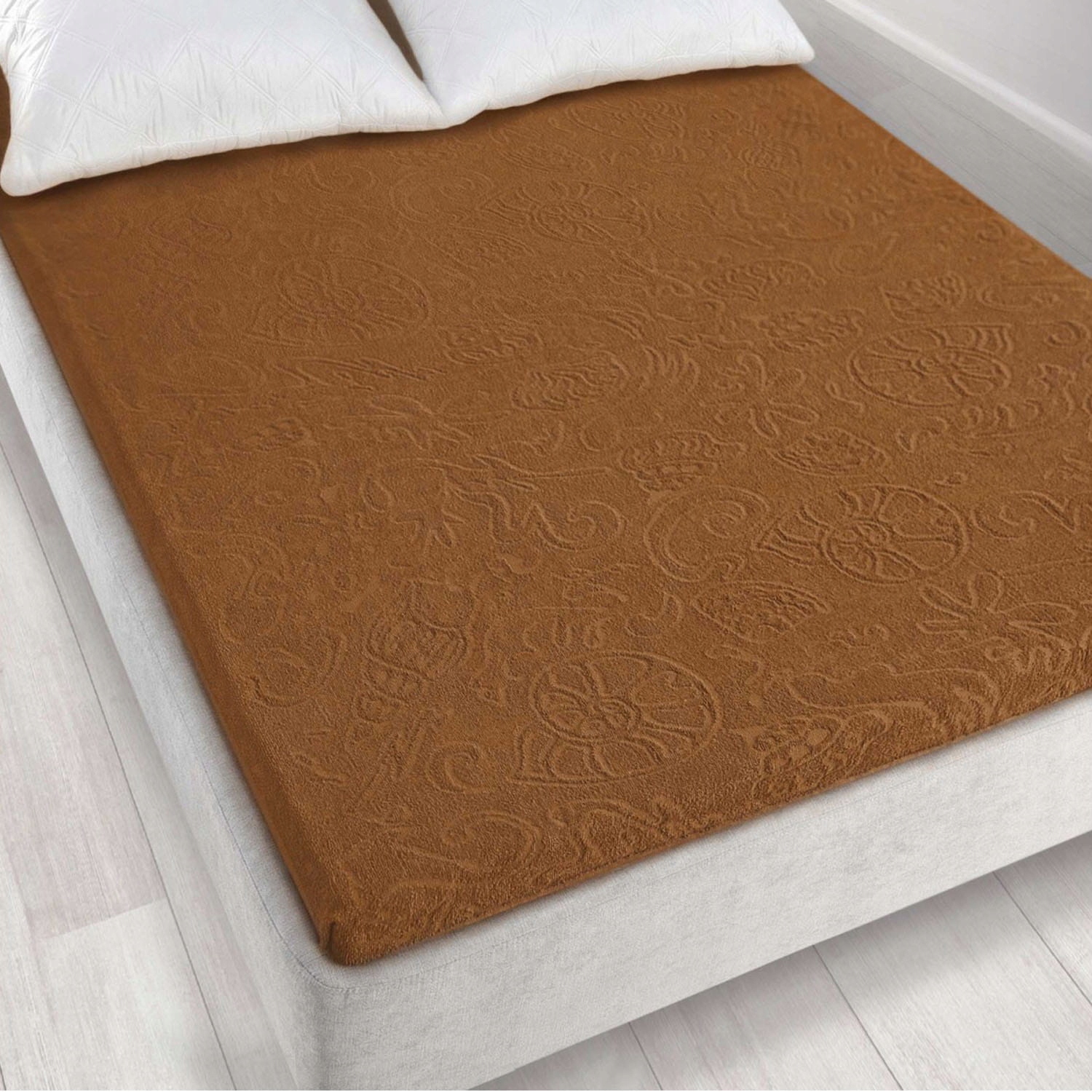 Prostěradlo 175x220 Tulipán_4 hnědá (4044/BR-011T)