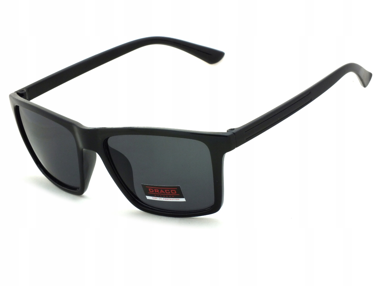 Okulary Męskie z Filtrem Słoneczne Czarne na Rower