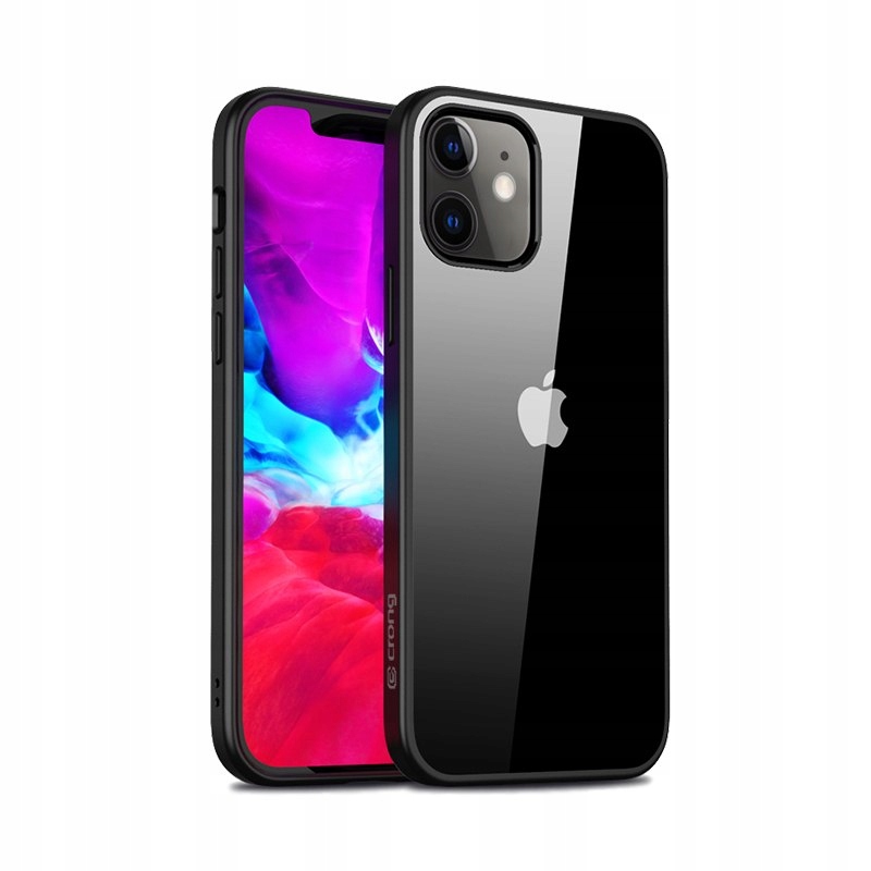 

Crong Clear Cover - Etui iPhone 12 Mini (czarny)