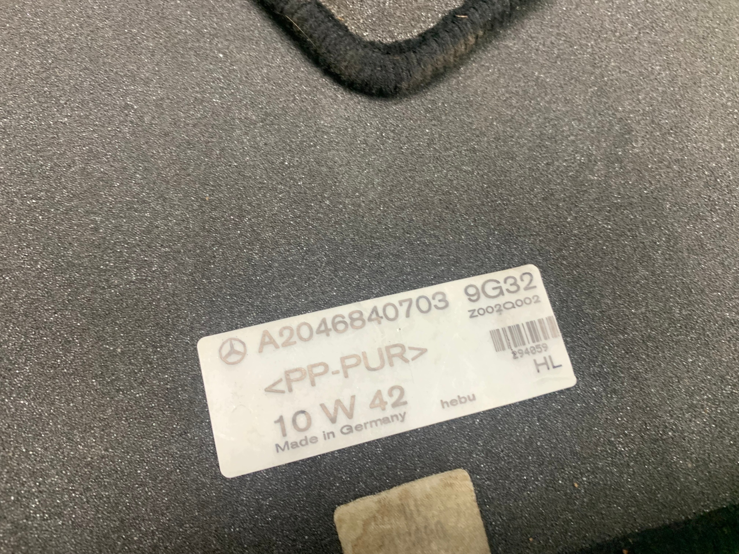 mats WELUROWE KOMPLET MERCEDES W204