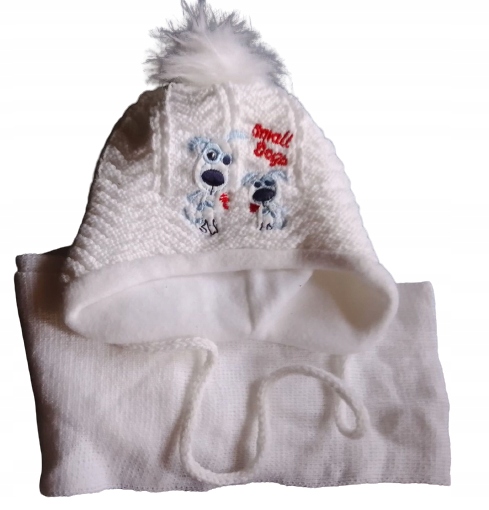 

Komplet czapka szalik niemowlęca 34-39 cm