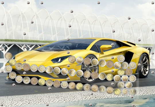 Skarbonka Na Monety 5 zł Autowypłatą Motywy Motoryzacyjne Samochody