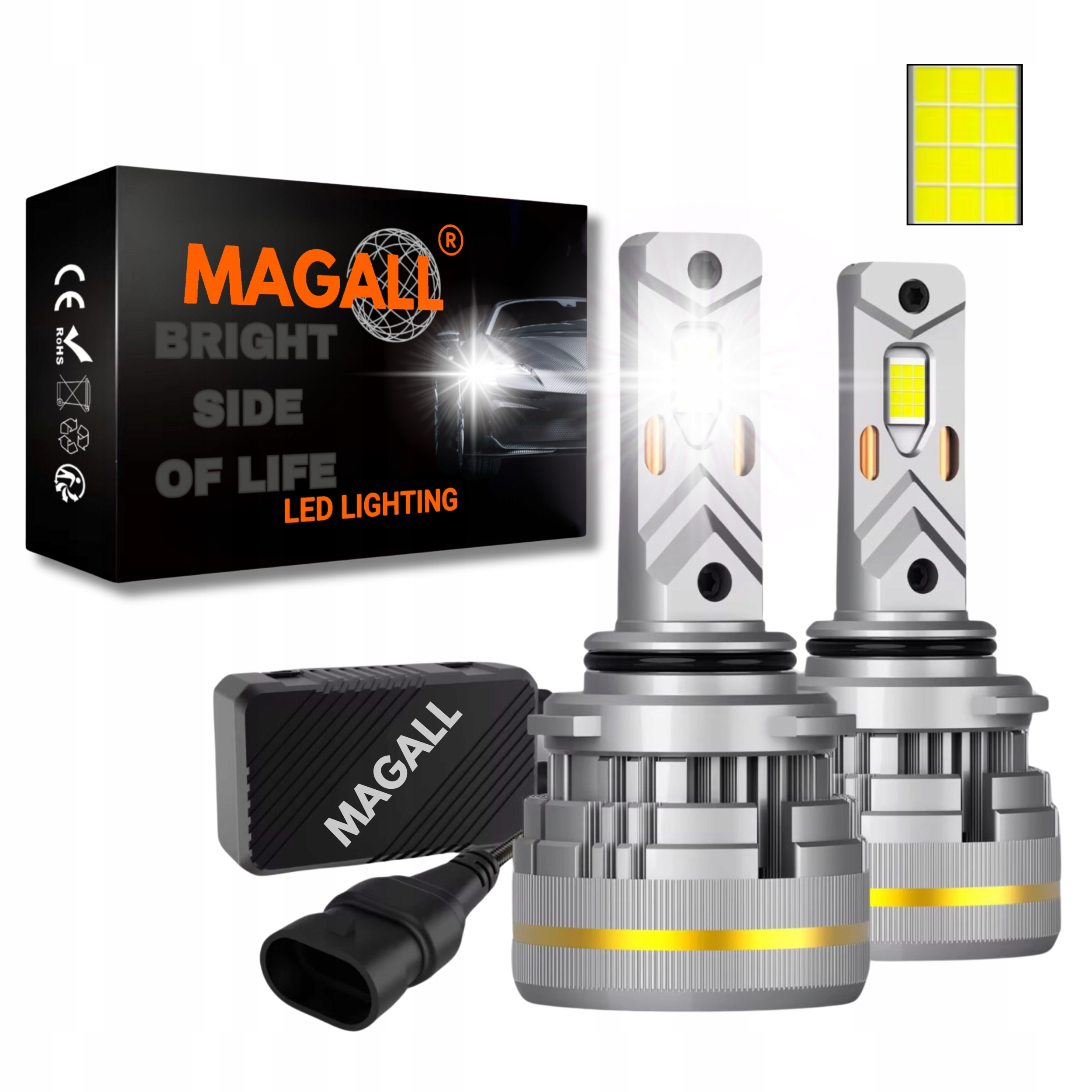 Žiarovky HB4 Led Canbus Magall Lucifer Veľmi Silné Svetlo 48000LM 200W