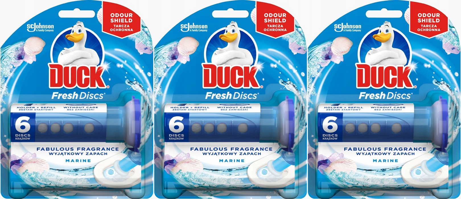 

Żelowy krążek do toalety Duck Fresh Discs 5in1 x 3