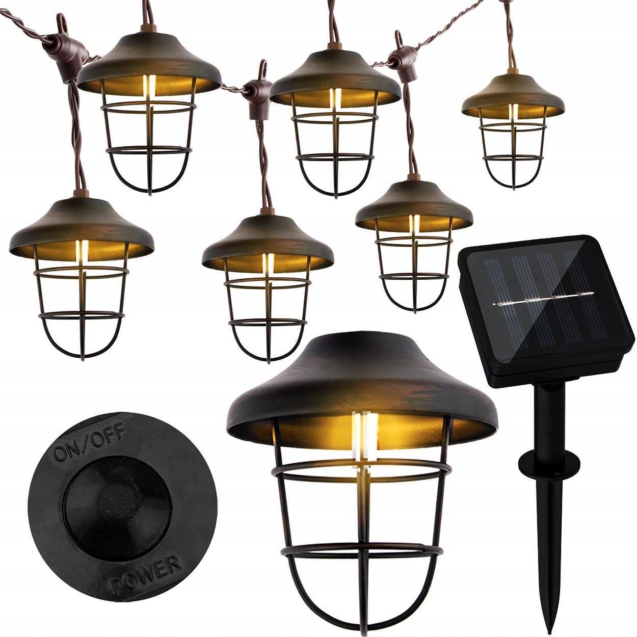 

Solarna Girlanda 4,5m Ogrodowa 10x latarenka Led