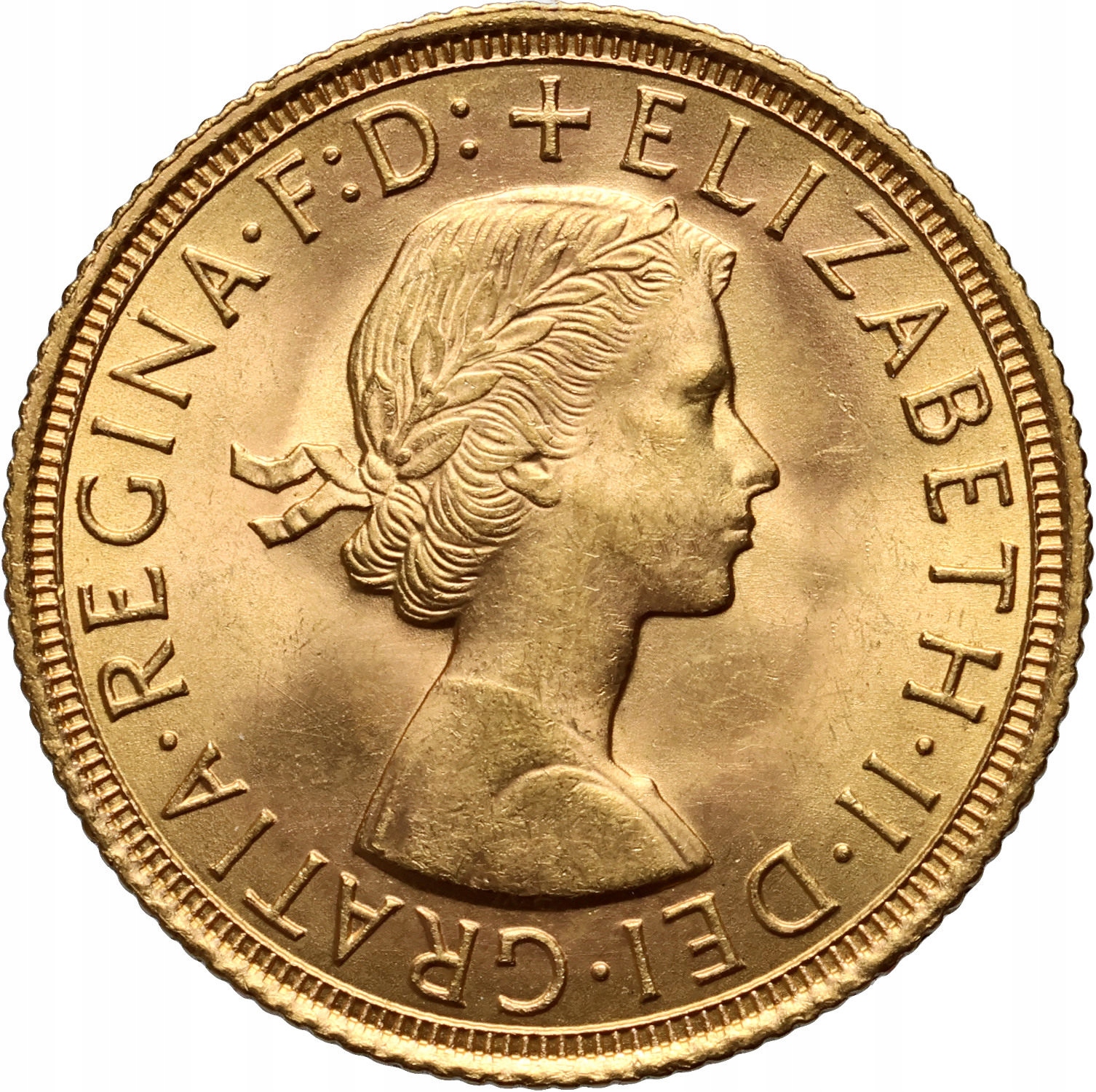 Złoty Suweren Brytyjski Elżbieta II