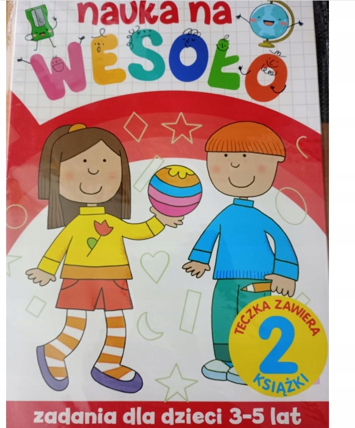 Nauka na wesoło teczka zadania dla dzieci 3-5 lat Nowa