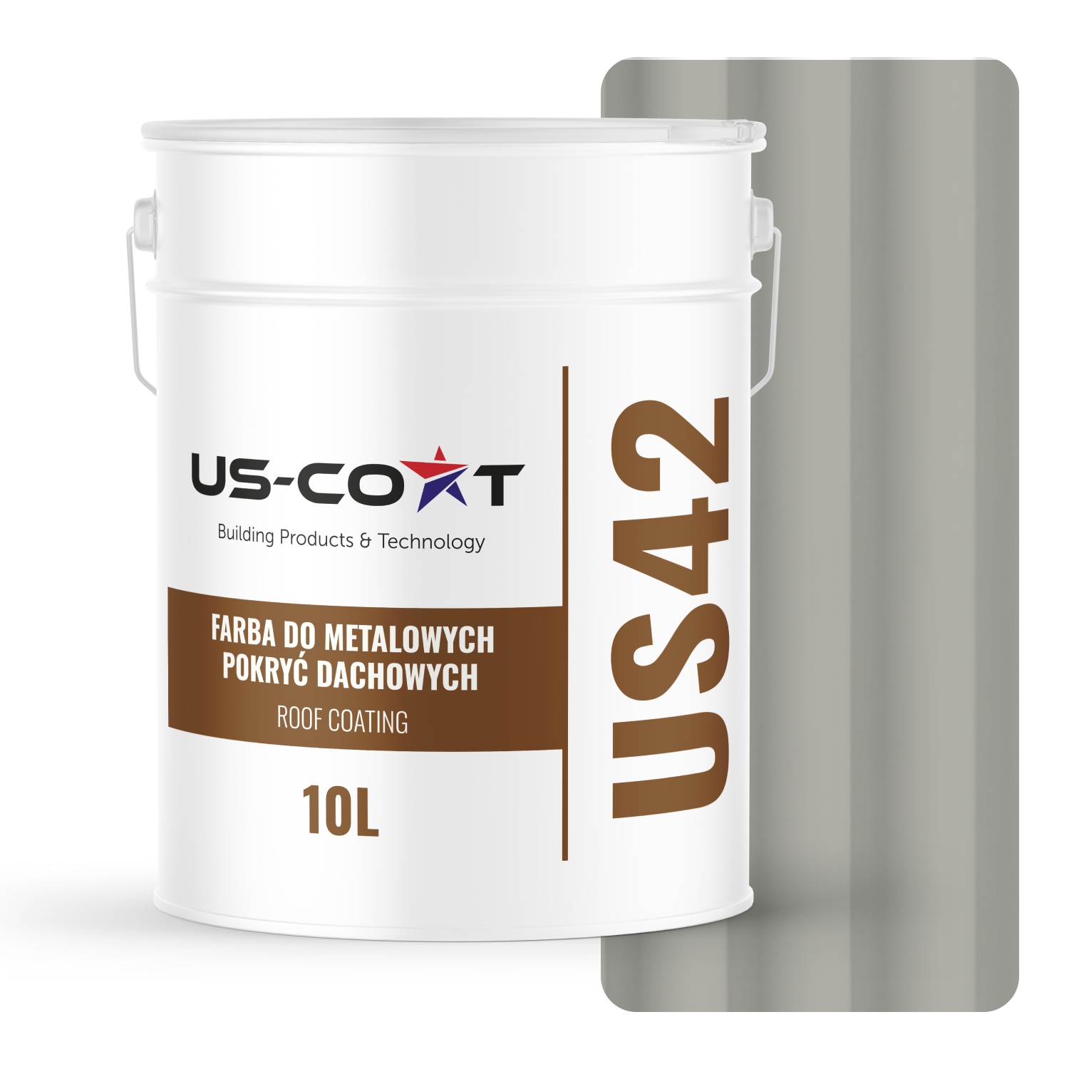 Farba Na Strechy A Kovové Krytiny Oceľ Farba Šedá Achátová Ral 7038 10 L Matná