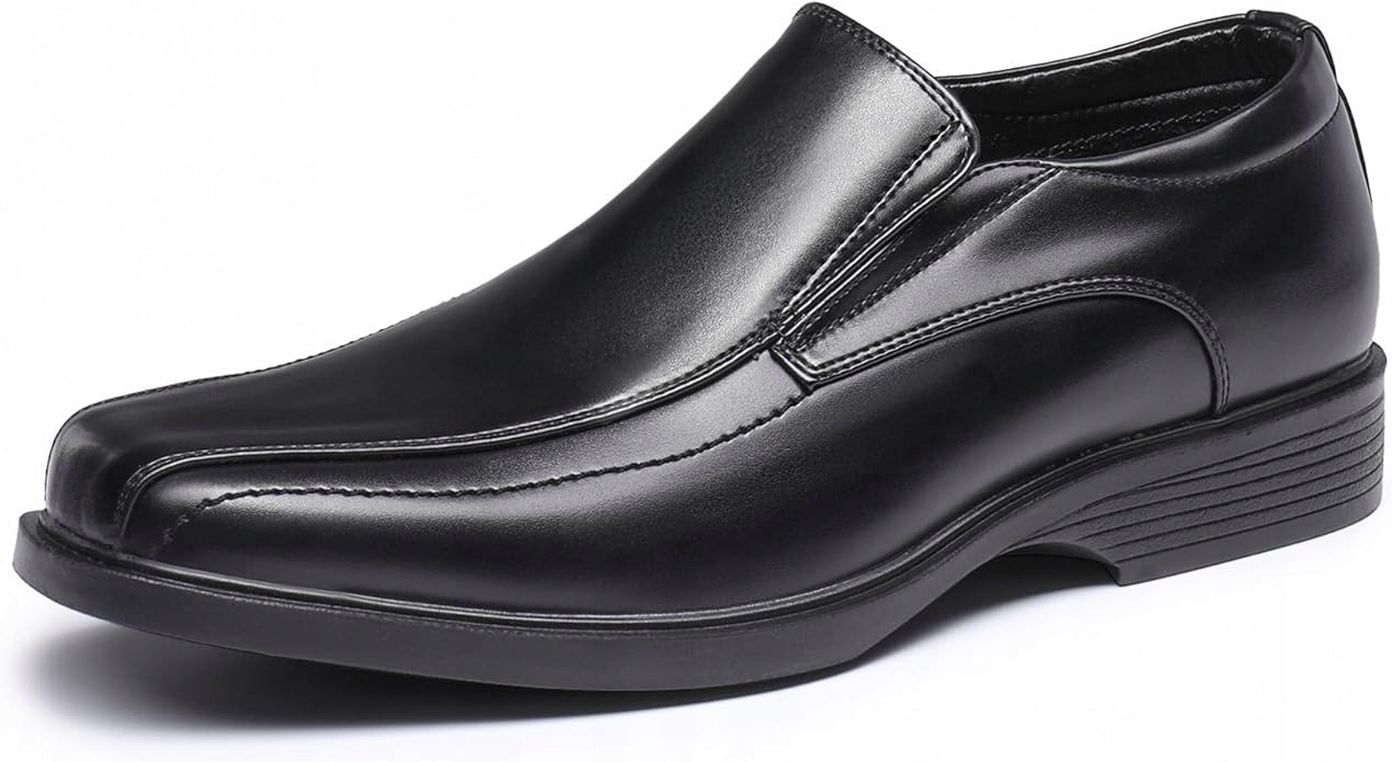 Bruno Marc Černé Elegantní Pánské Polobotky Z Přírodní Kůže 49,5 6IA