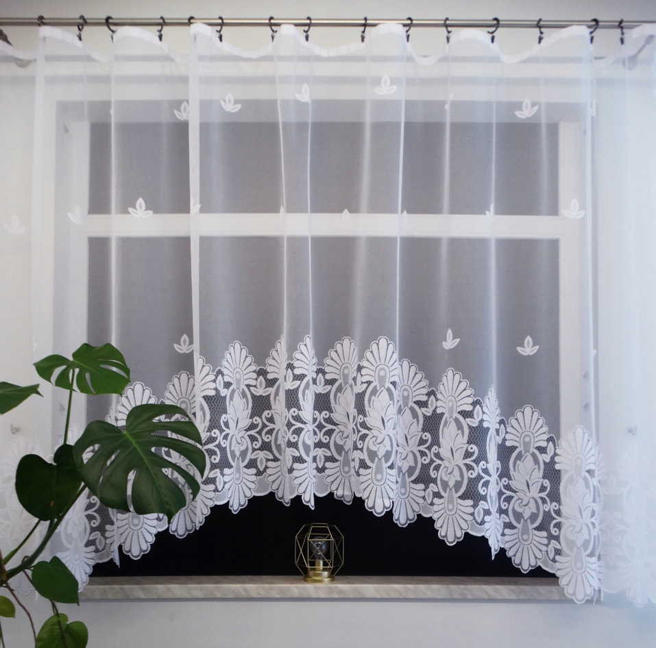 Mg Záclona Bílý Oblouk 600x125 hotová s páskou Patrycja polský