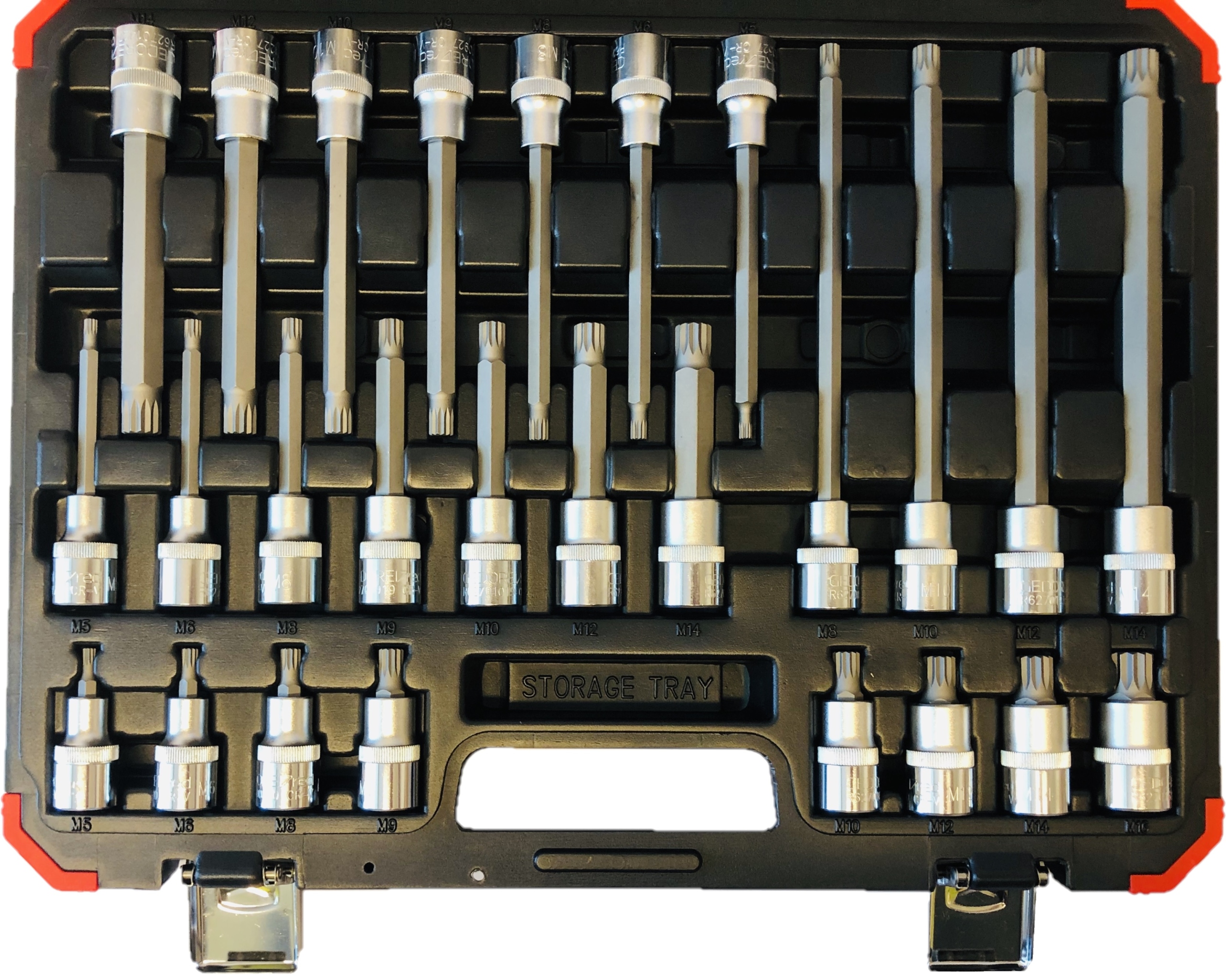 Sada nástrčiek spline, kľúče Spline Xzn M5-M14 1/2''