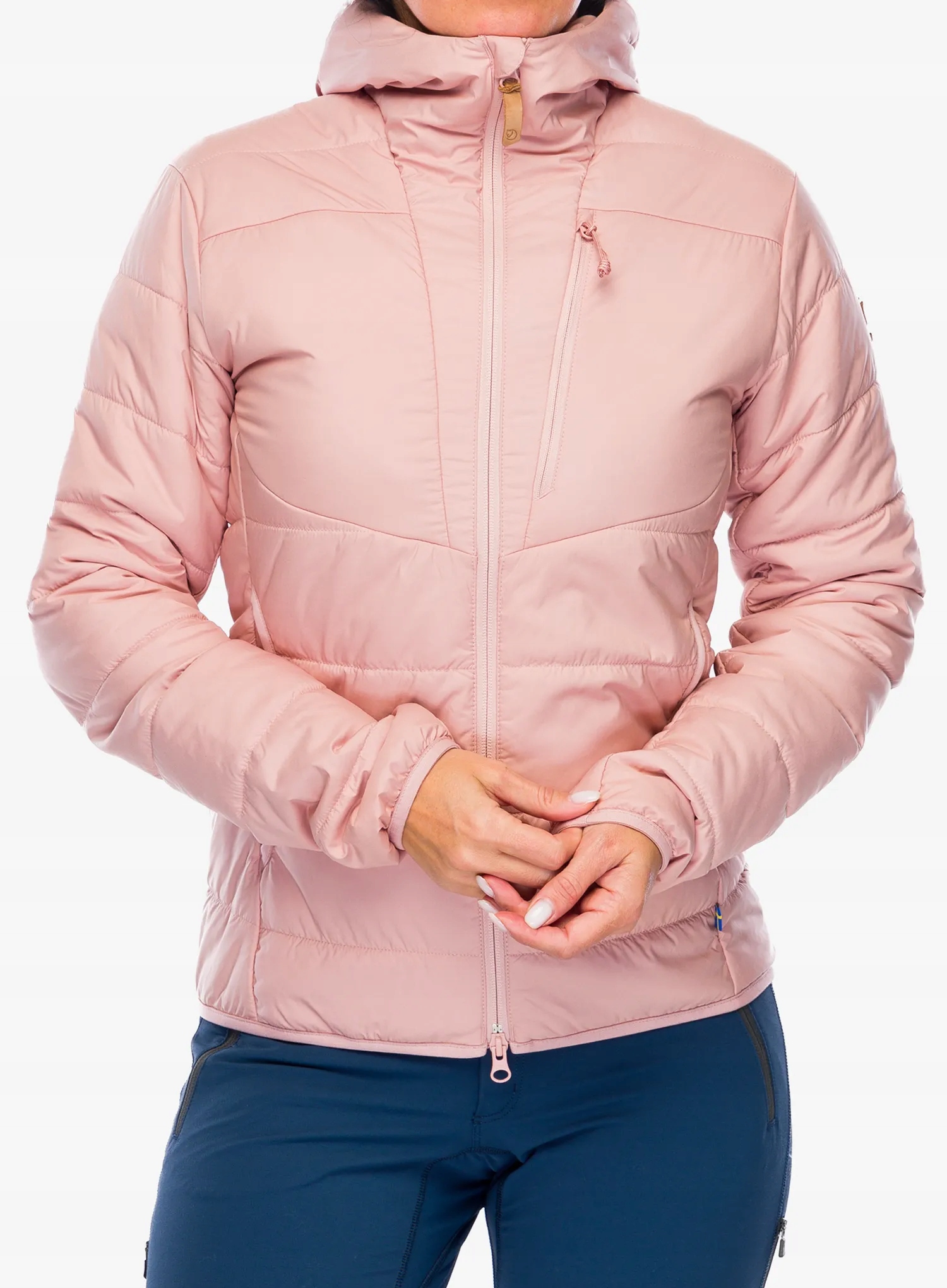Dámská zateplená bunda Fjallraven Keb Padded Hoodie chalk růžová Xs