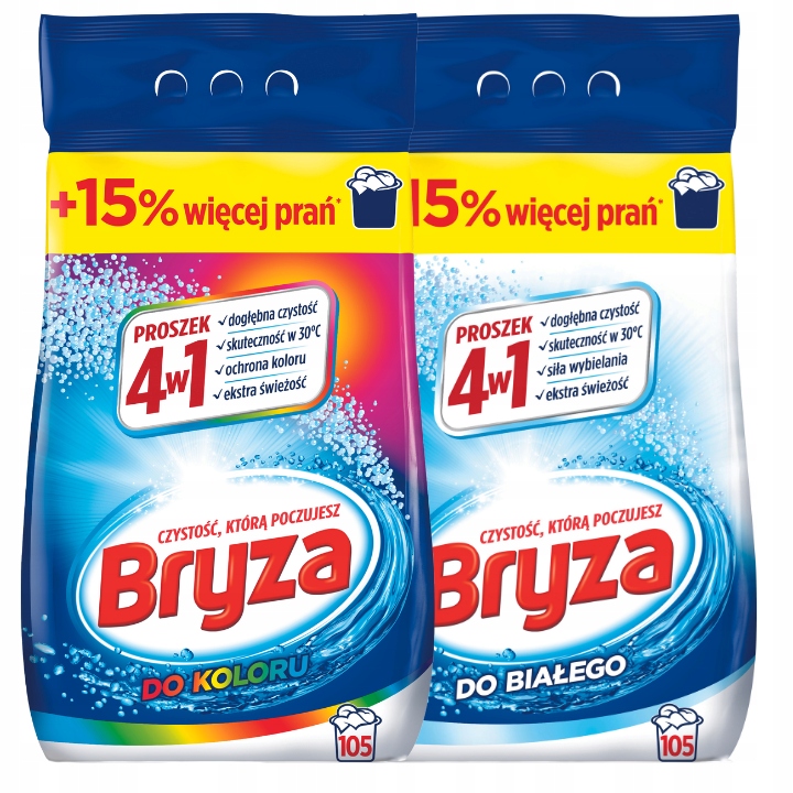Levně Bryza Prací prášek 4v1 Color White 13,65kg 210pr