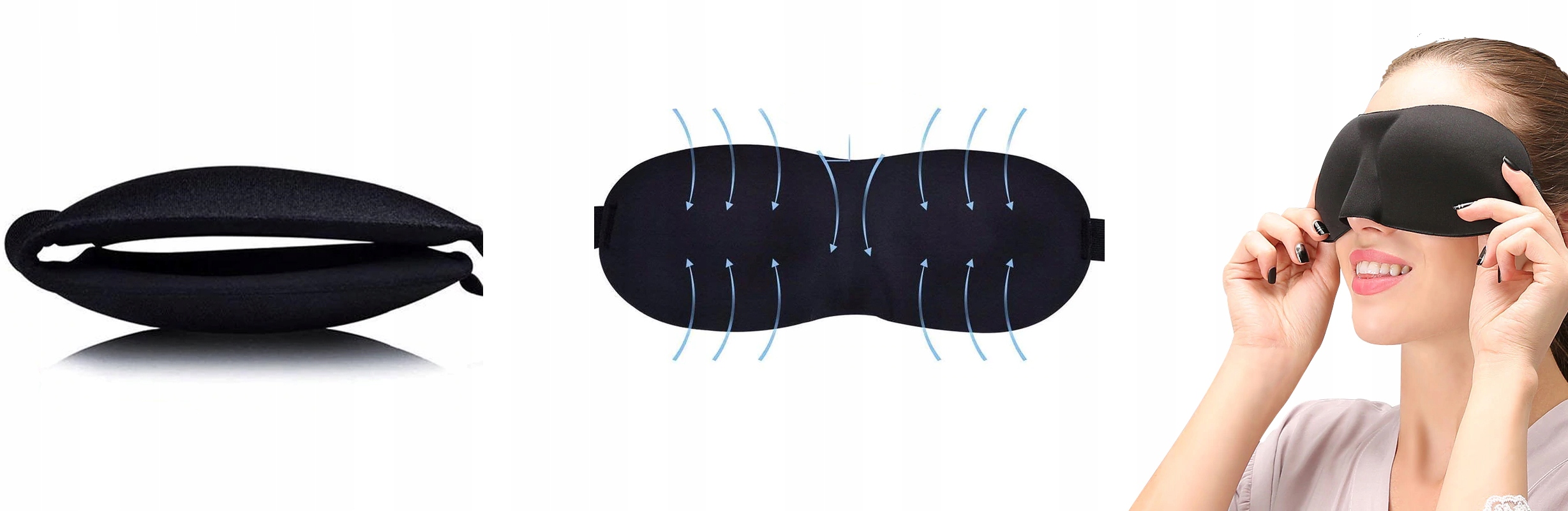 MASKA OPASKA OPASKI NA OCZY DO SPANIA 3D Model 3D Eye Mask