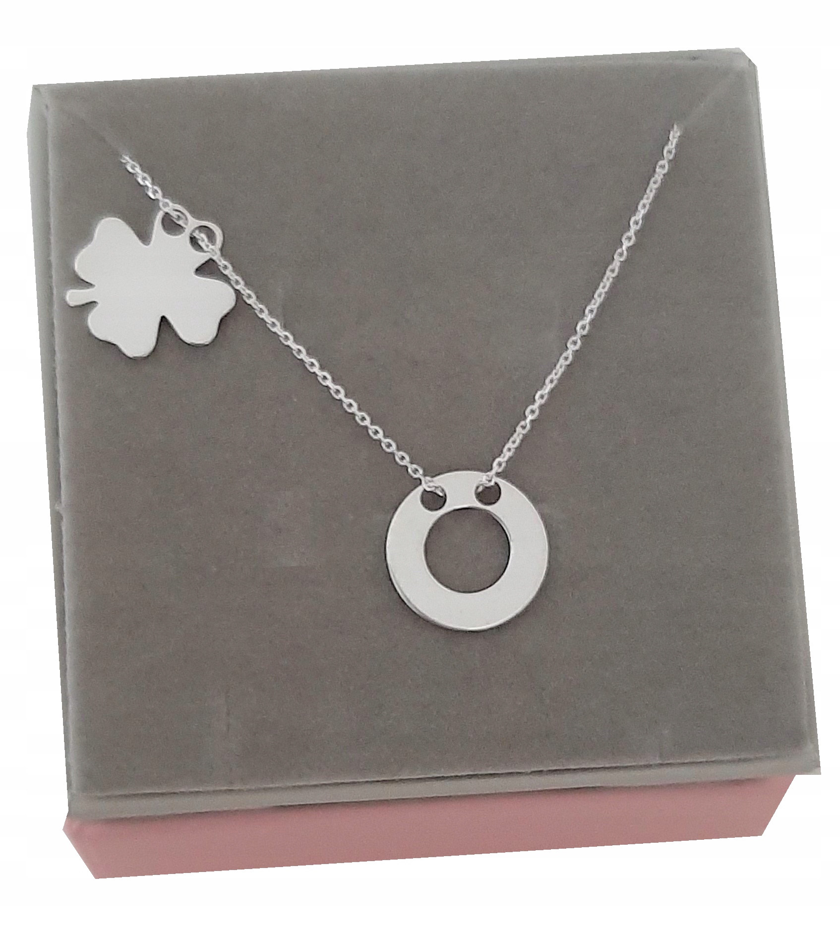 

Łańcuszek Celebrytka kółko koniczynka 925 40 cm!